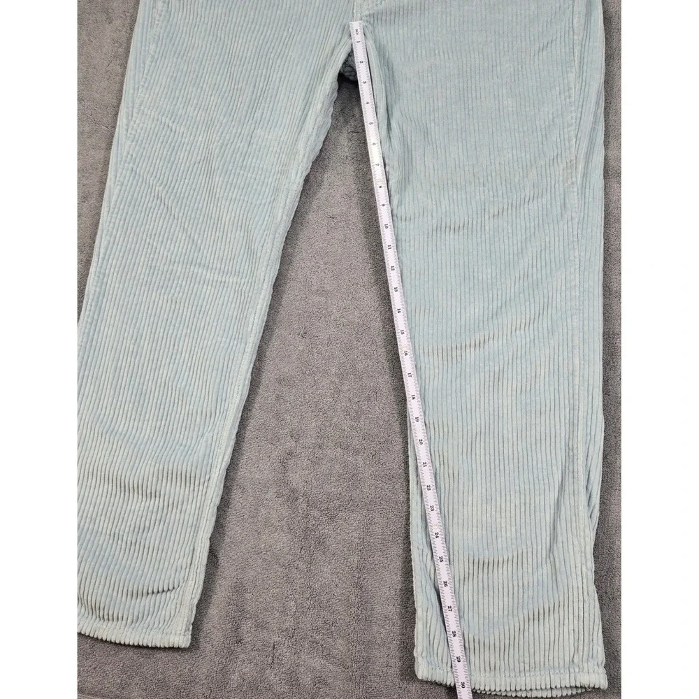 Levi's 514 Straight Fit Corduroy Pants‎ Mens 36x30 Blue Gray Light Wash Cords 36